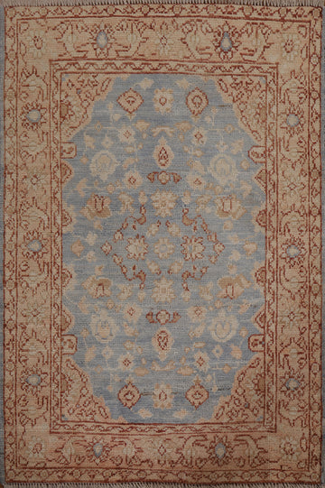 Vegetable Dye Oushak Oriental Wool Rug 3x4