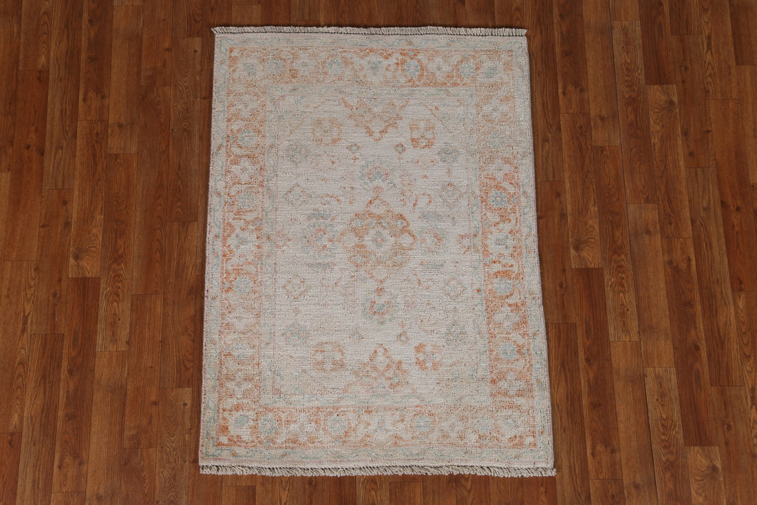 Vegetable Dye Oushak Oriental Area Rug 3x4