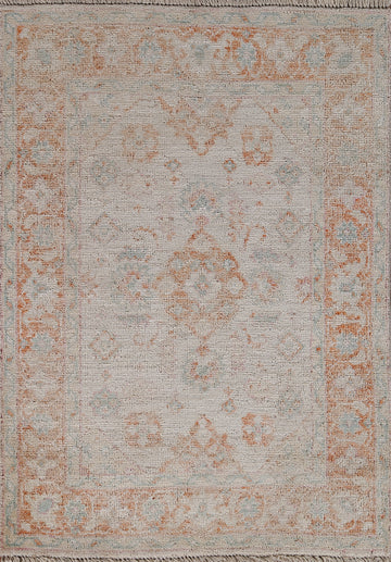 Vegetable Dye Oushak Oriental Area Rug 3x4