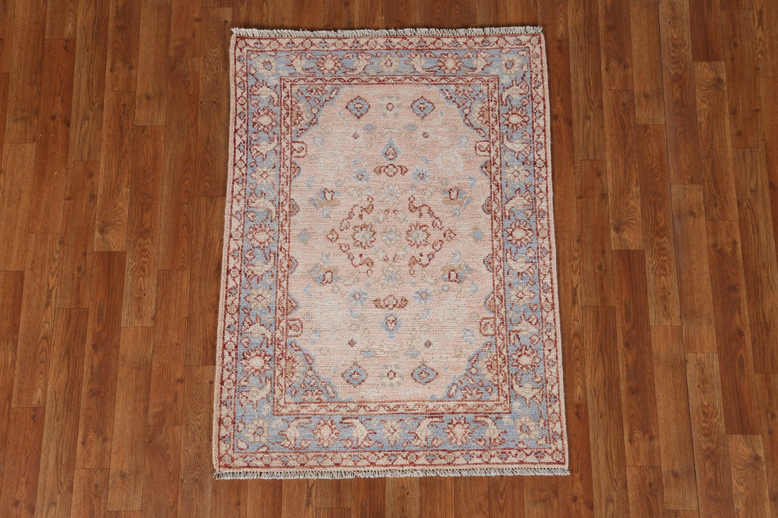 Vegetable Dye Oushak Turkish Area Rug 3x4