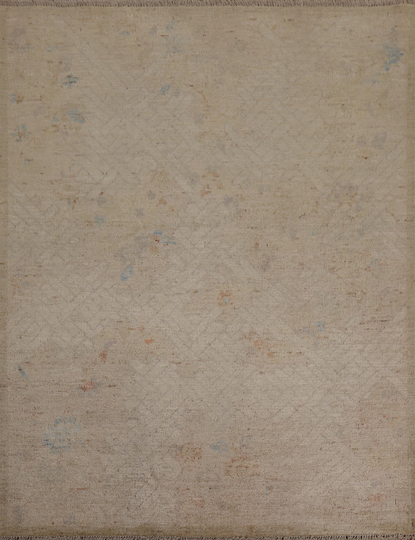 Vegetable Dye Oushak Oriental Area Rug 4x5