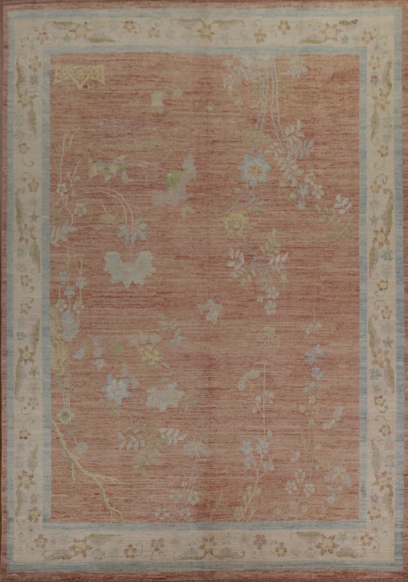 Vegetable Dye Oushak Oriental Area Rug 9x12