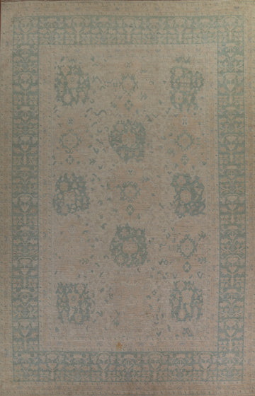 Vegetable Dye Oushak Turkish Area Rug 10x14