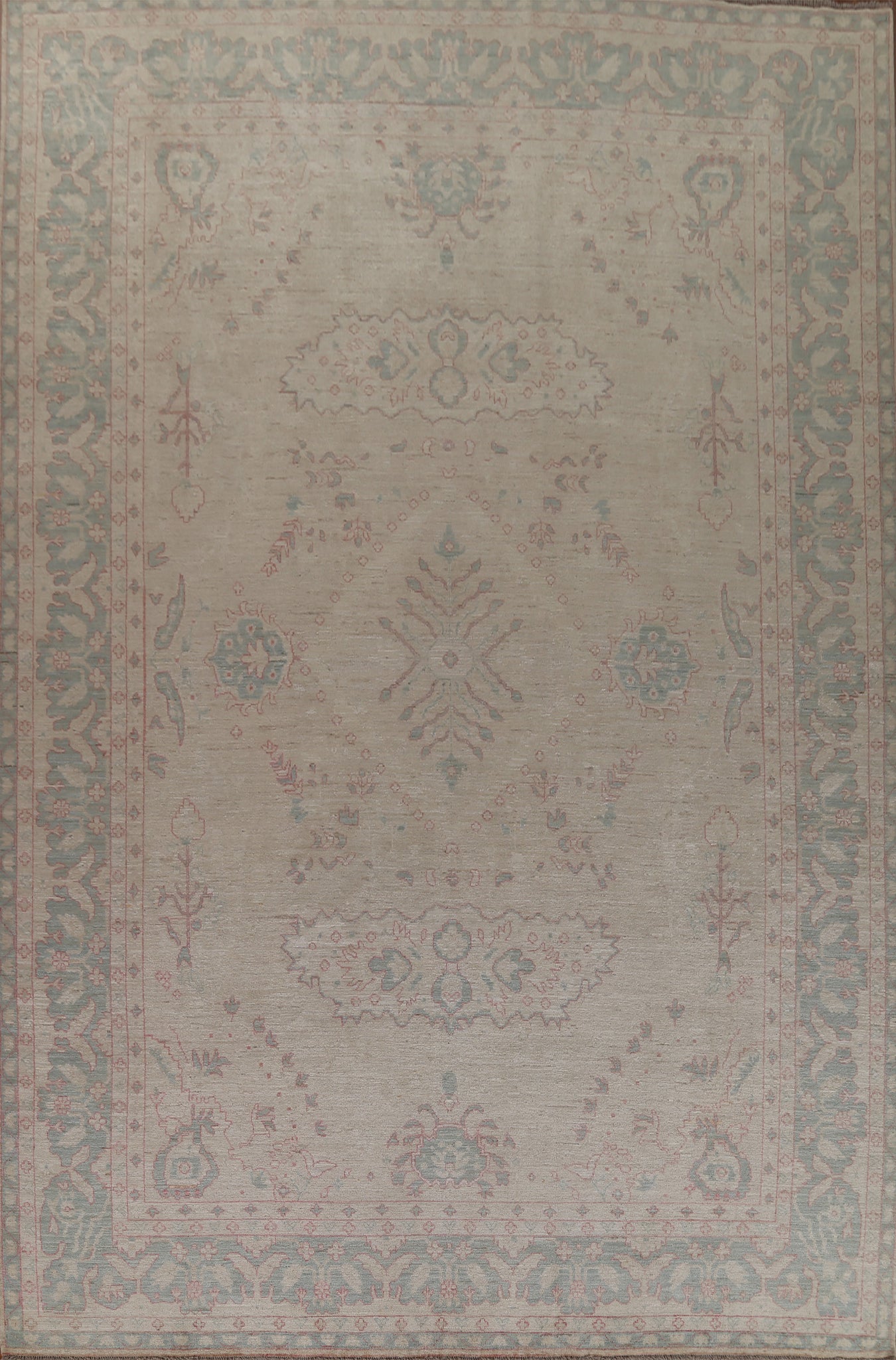 Vegetable Dye Oushak Oriental Area Rug 10x14