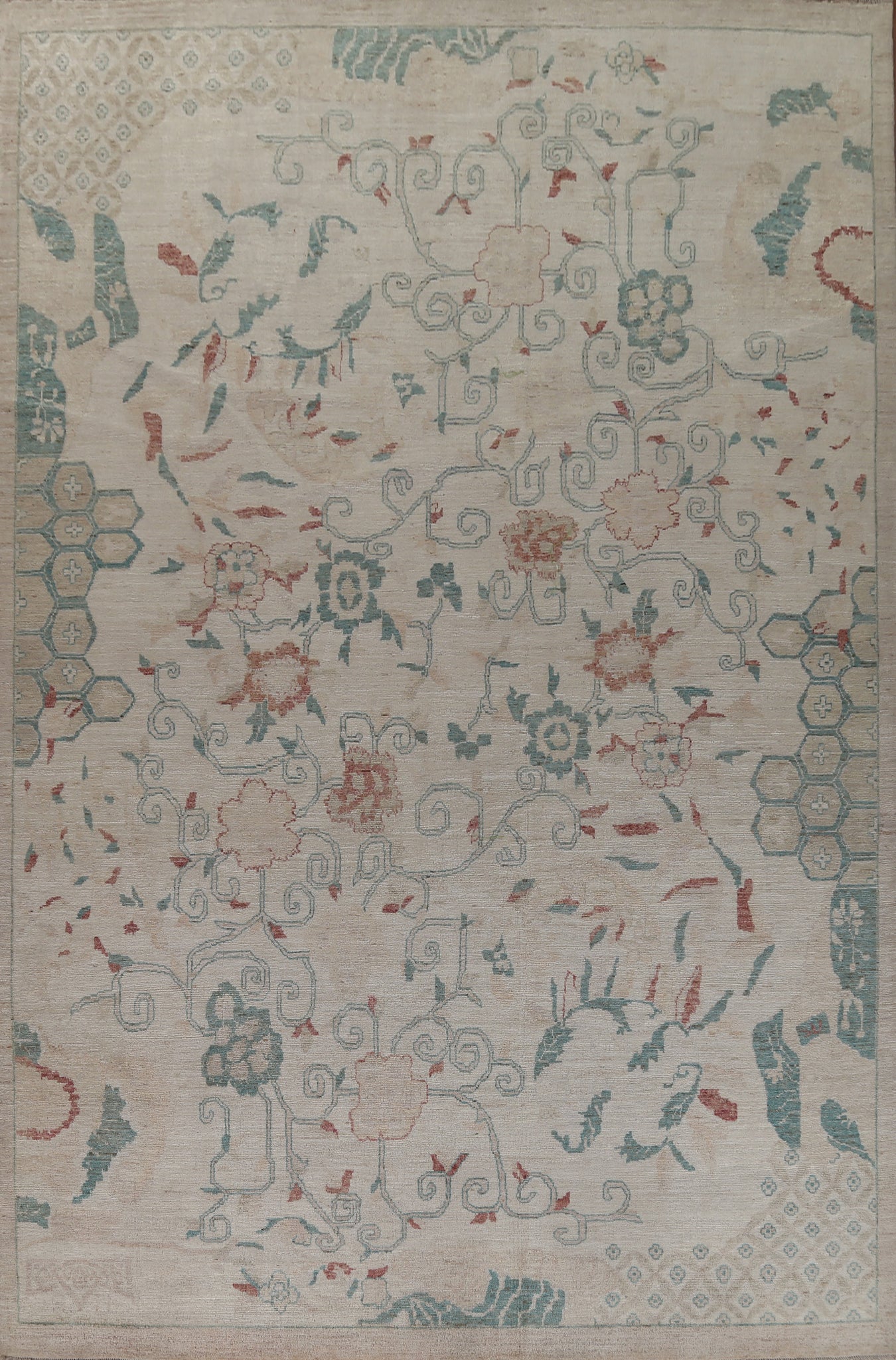 Vegetable Dye Oushak Oriental Area Rug 10x14