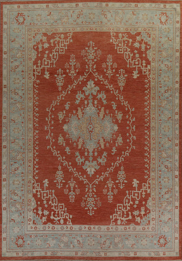 Vegetable Dye Oushak Oriental Area Rug 9x12