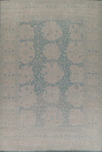 Vegetable Dye Oushak Turkish Area Rug 9x12