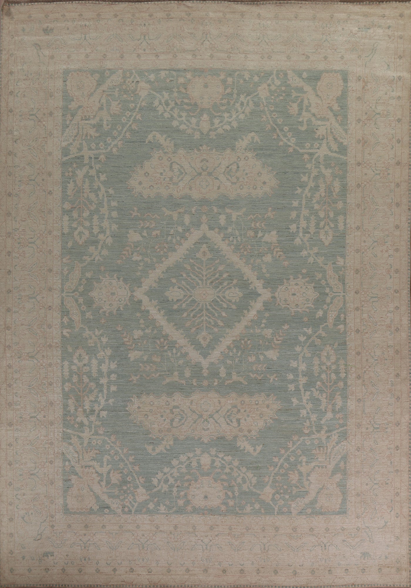 Vegetable Dye Oushak Oriental Area Rug 9x12