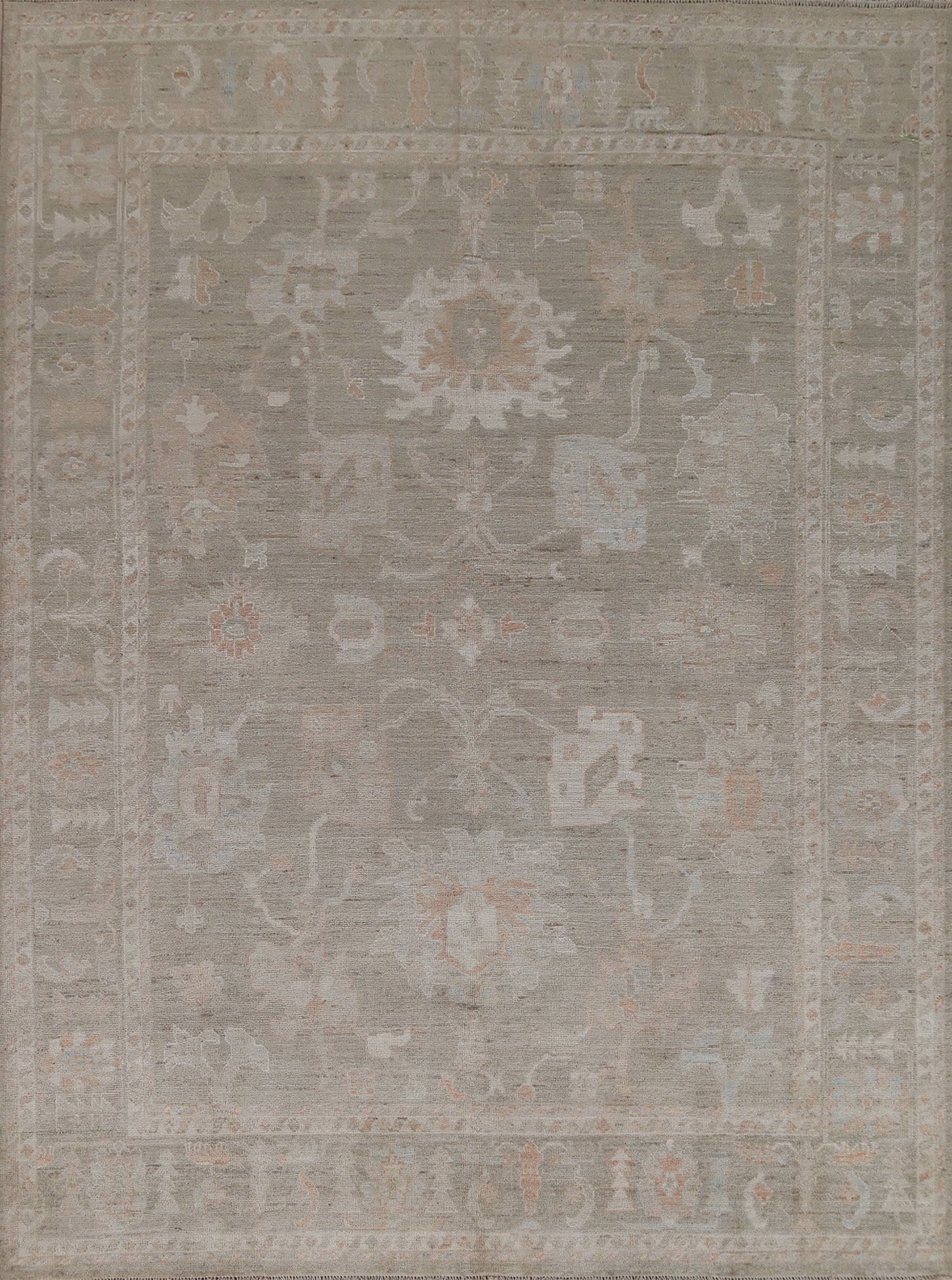 Vegetable Dye Oushak Oriental Area Rug 8x10