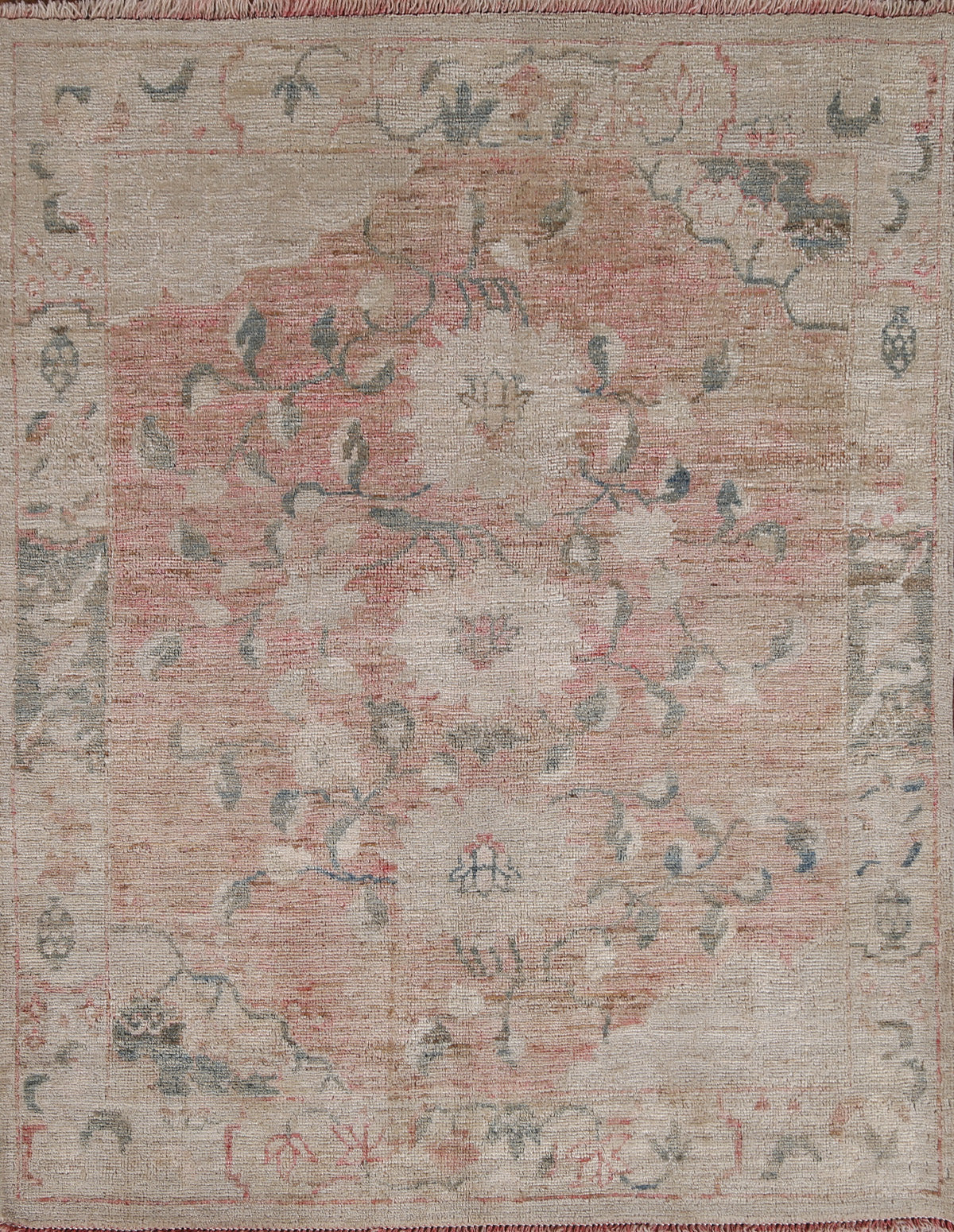 Vegetable Dye Oushak Oriental Area Rug 4x5