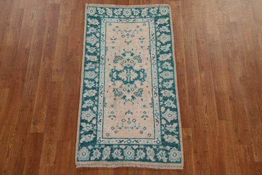 Vegetable Dye Oushak Turkish Area Rug 2x4