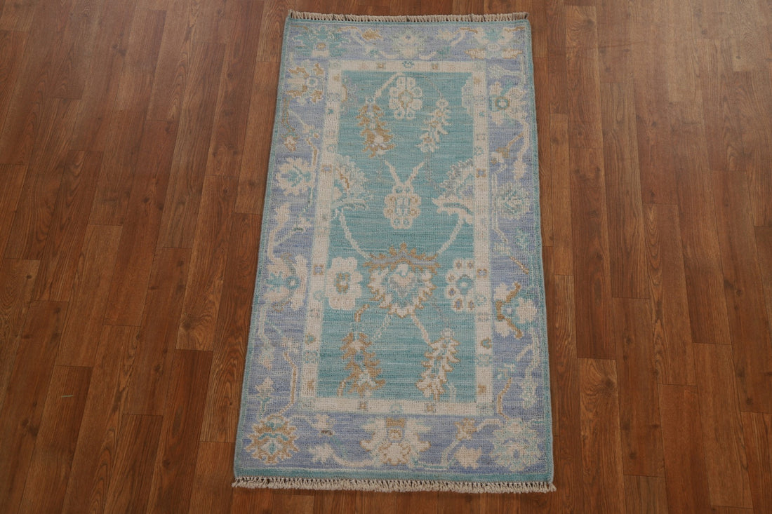 Vegetable Dye Oushak Oriental Area Rug 2x4