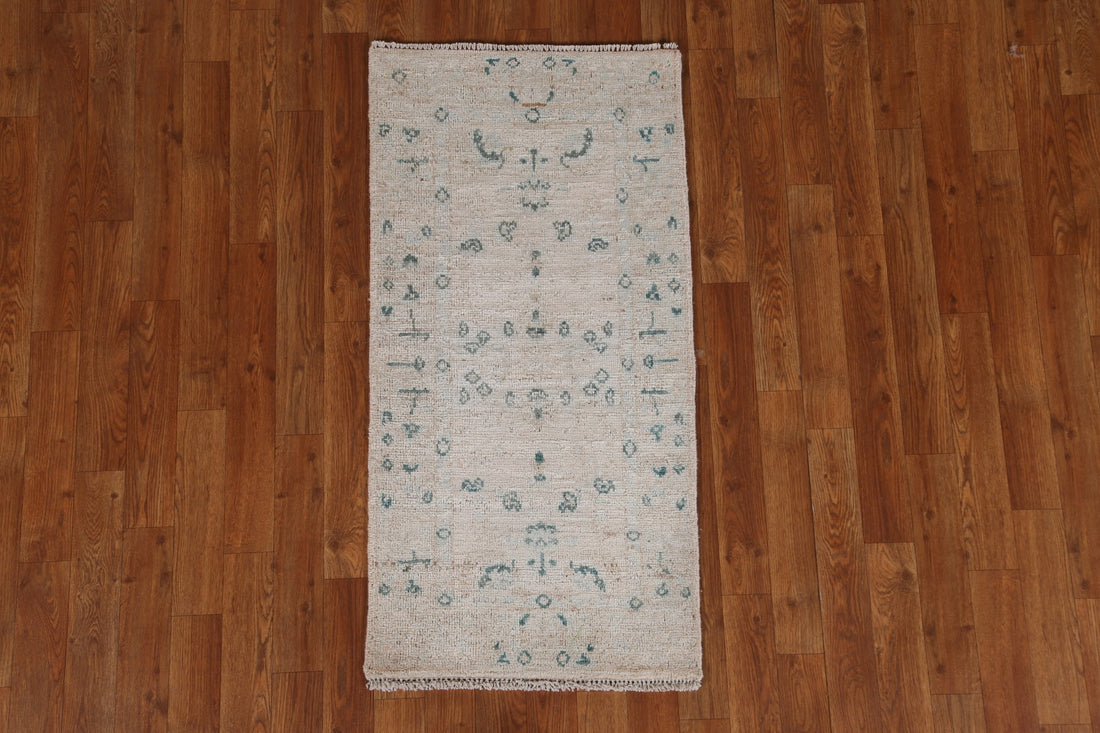 Vegetable Dye Oushak Oriental Wool Rug 2x4