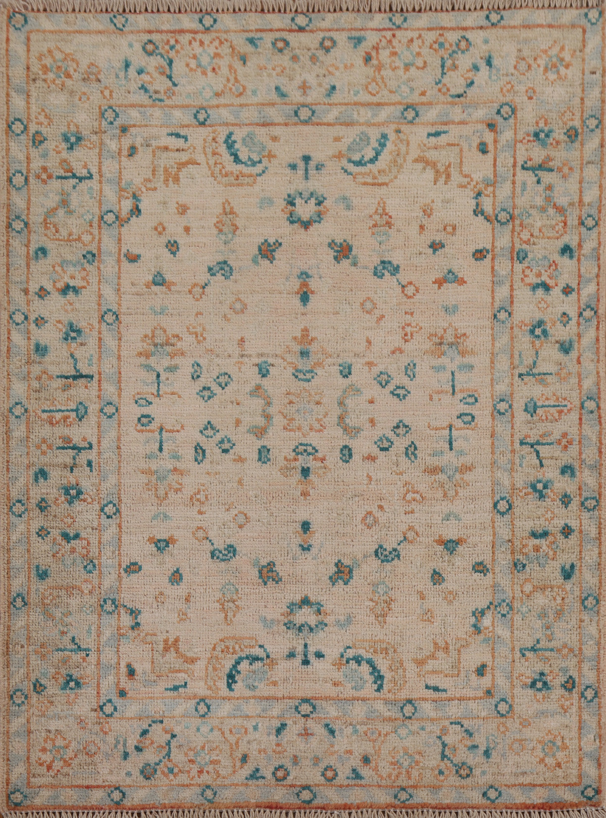 Vegetable Dye Oushak Oriental Area Rug 3x4