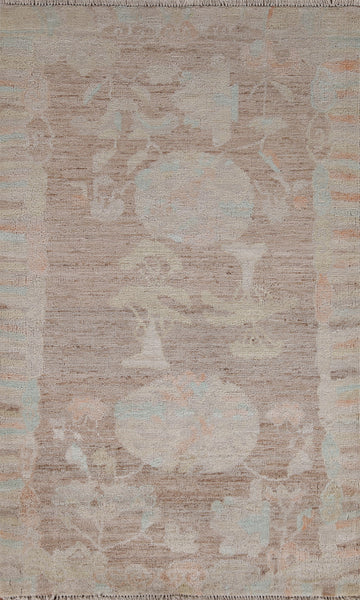 Vegetable Dye Oushak Oriental Area Rug 3x4