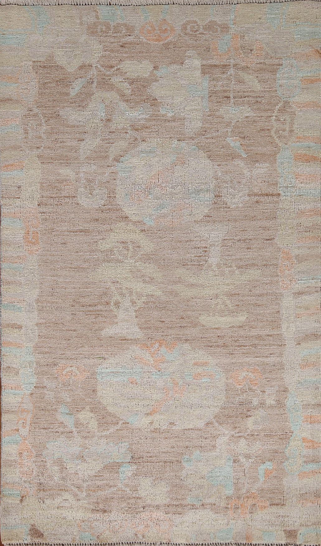 Vegetable Dye Oushak Turkish Area Rug 3x5