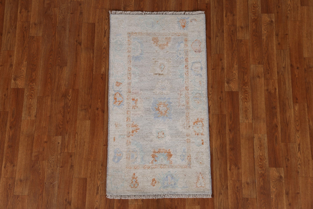 Vegetable Dye Oushak Oriental Wool Rug 2x4