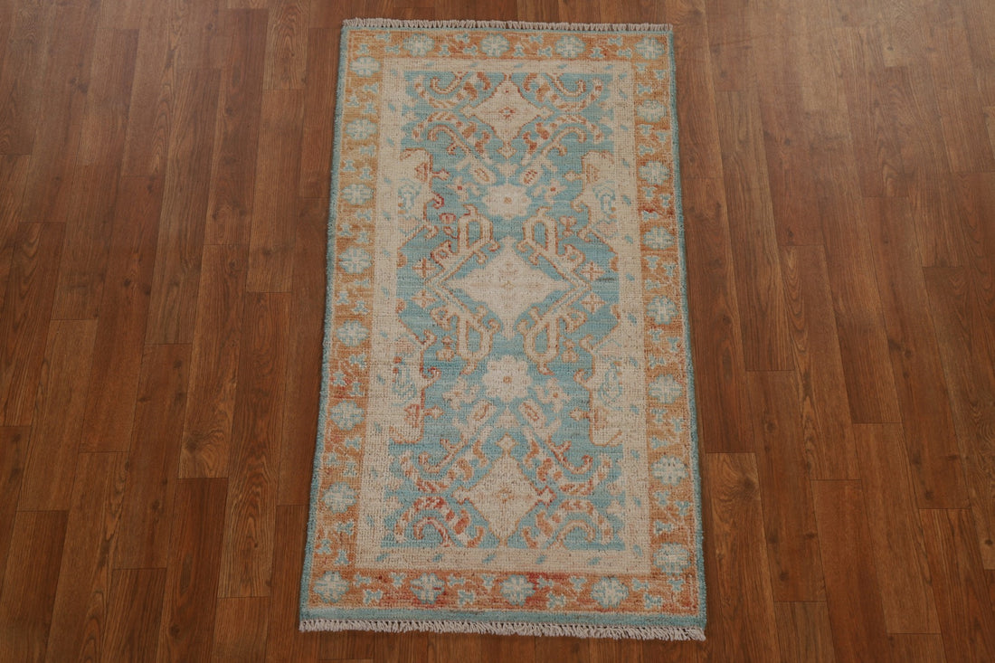 Vegetable Dye Oushak Oriental Wool Rug 2x4