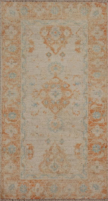 Vegetable Dye Oushak Oriental Wool Rug 2x4