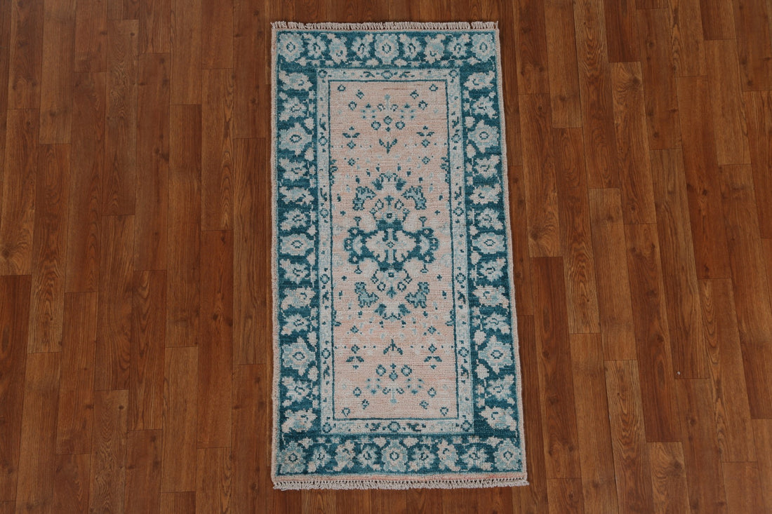 Muted Oushak Oriental Wool Rug 2x4