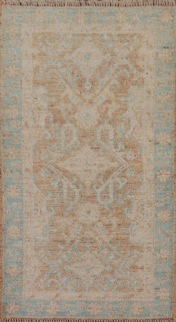 Muted Oushak Turkish Wool Rug 2x4