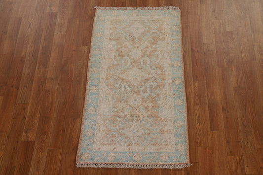 Muted Oushak Turkish Wool Rug 2x4