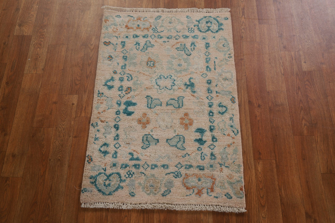 Handmade Oushak Oriental Wool Rug 2x3