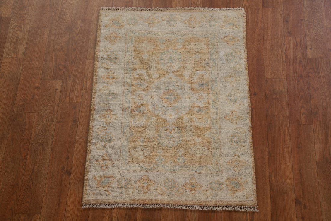 Handmade Oushak Oriental Wool Rug 2x3