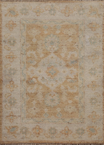 Handmade Oushak Oriental Wool Rug 2x3