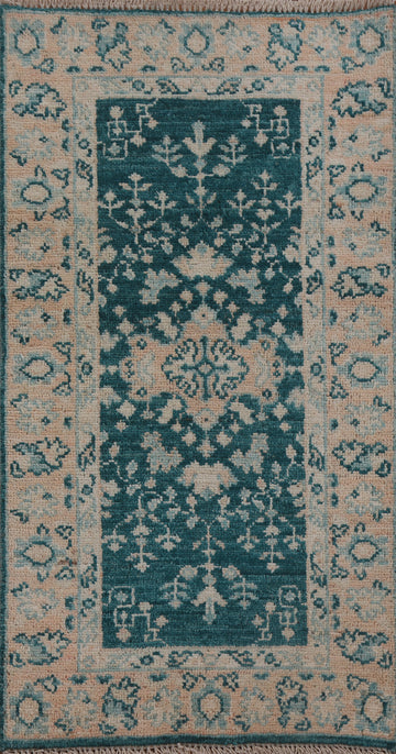 Geometric Oushak Oriental Rug 2x4