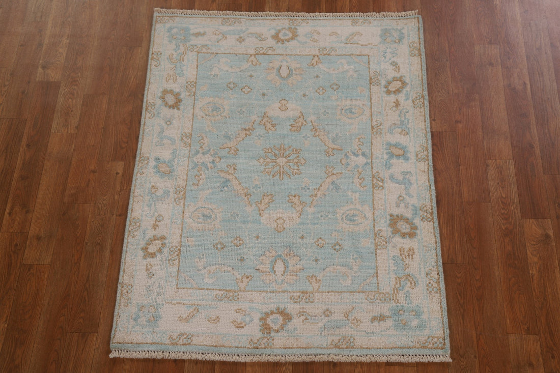 Wool Handmade Oushak Turkish Area Rug 3x4