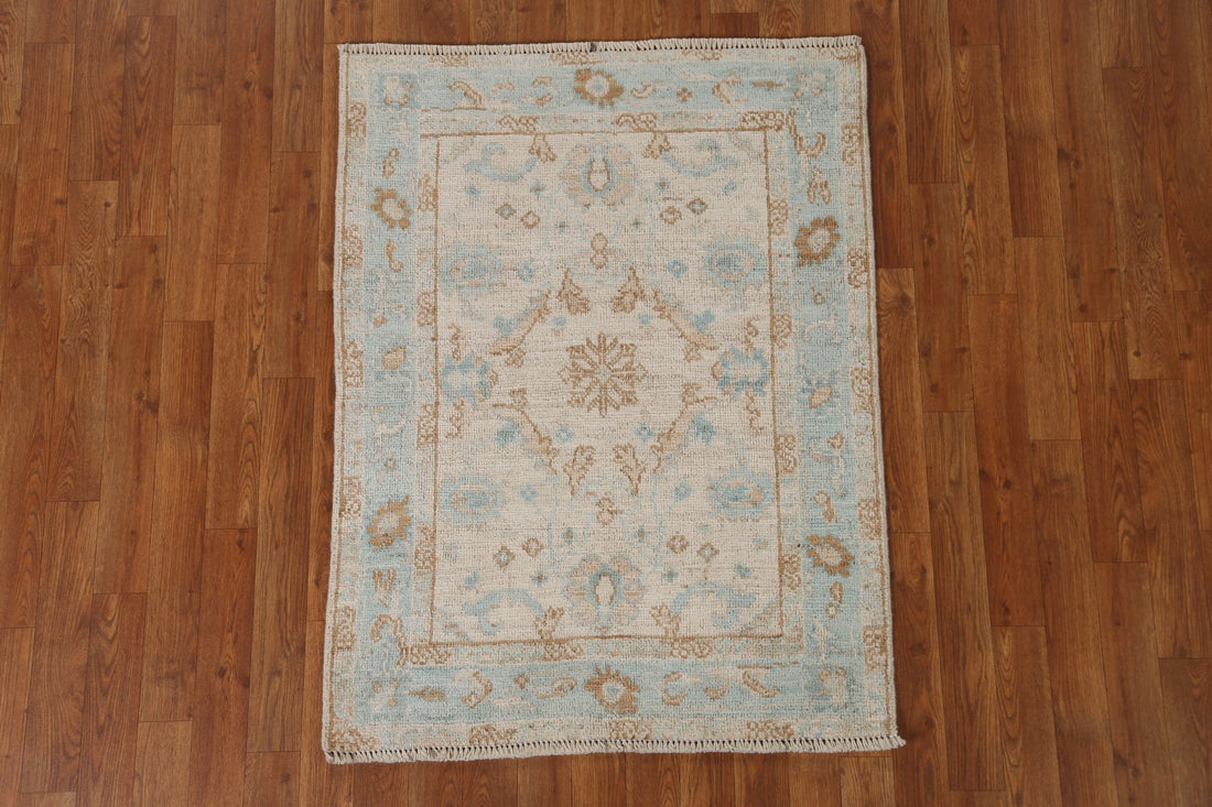 Handmade Oushak Turkish Area Rug 3x4