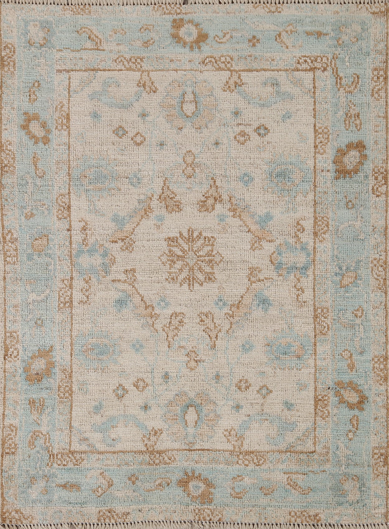 Handmade Oushak Turkish Area Rug 3x4