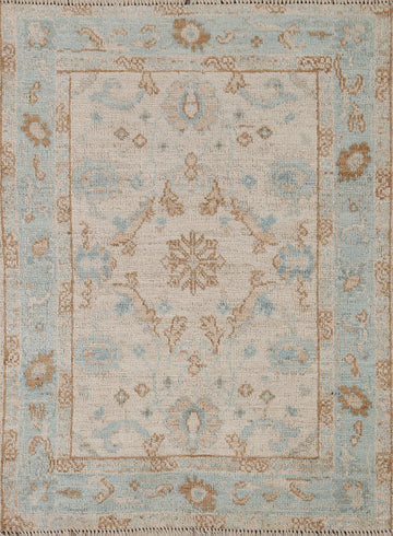 Handmade Oushak Turkish Area Rug 3x4