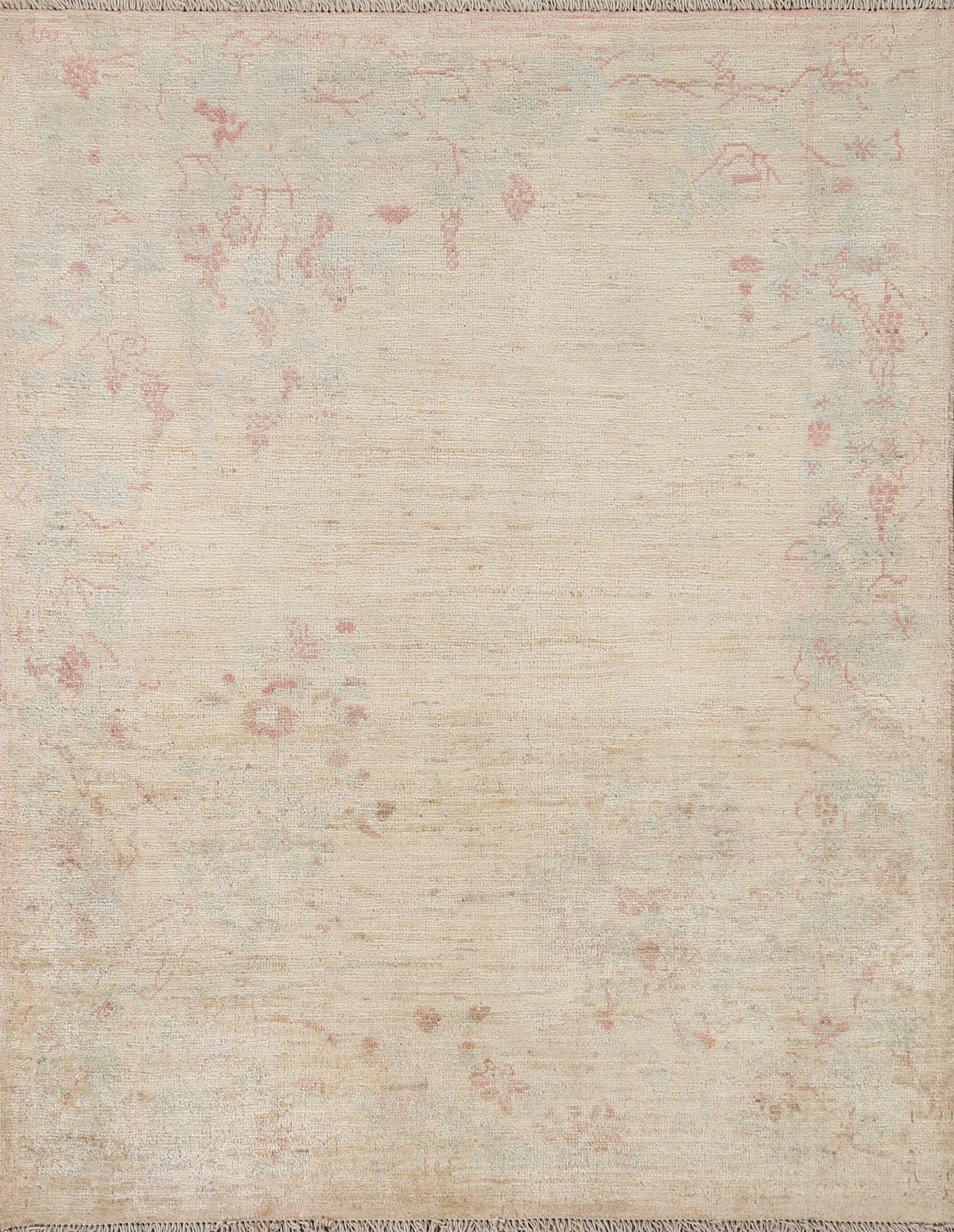 Vegetable Dye Oushak Oriental Area Rug 4x5