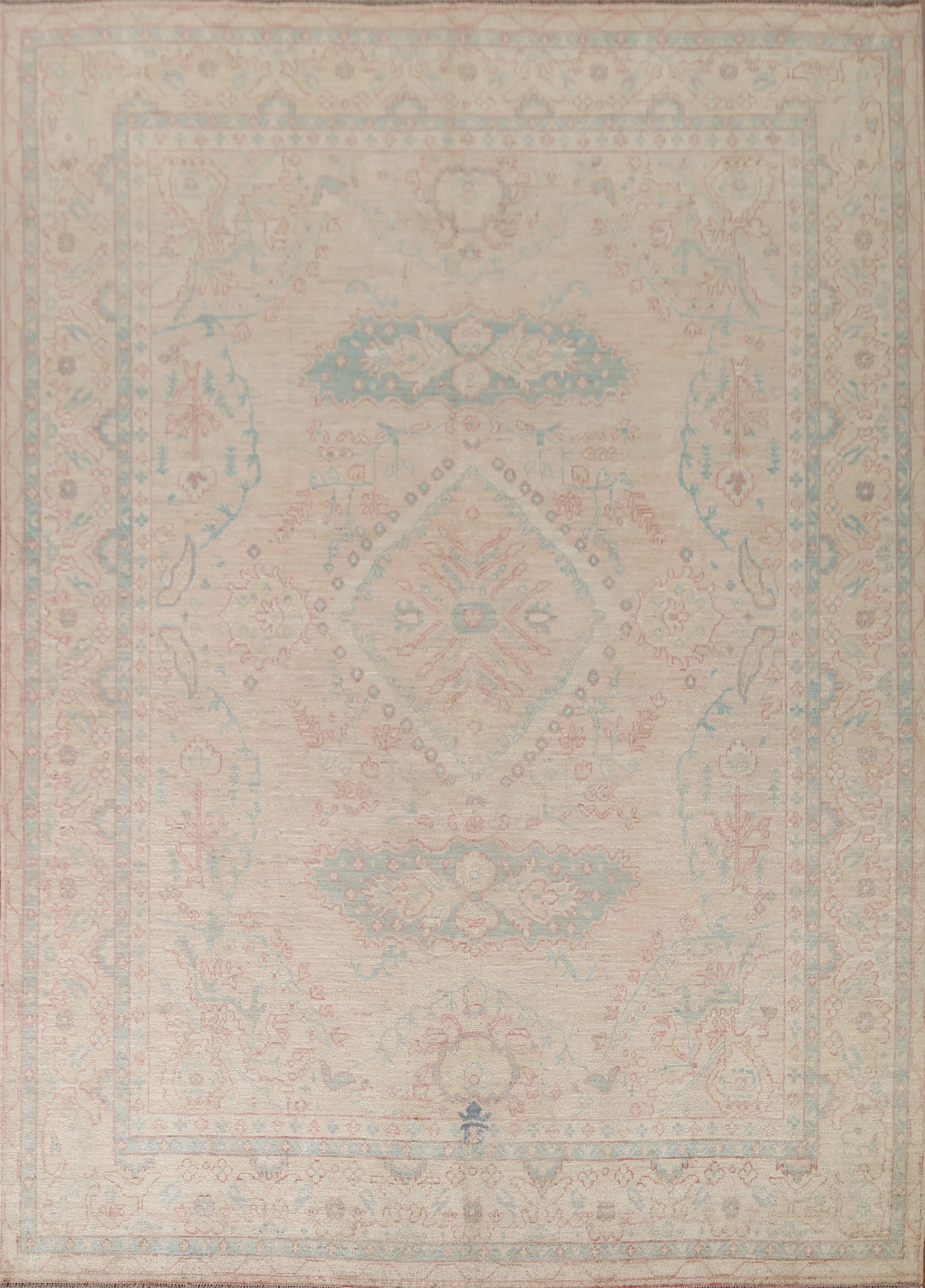 Vegetable Dye Oushak Turkish Area Rug 8x10