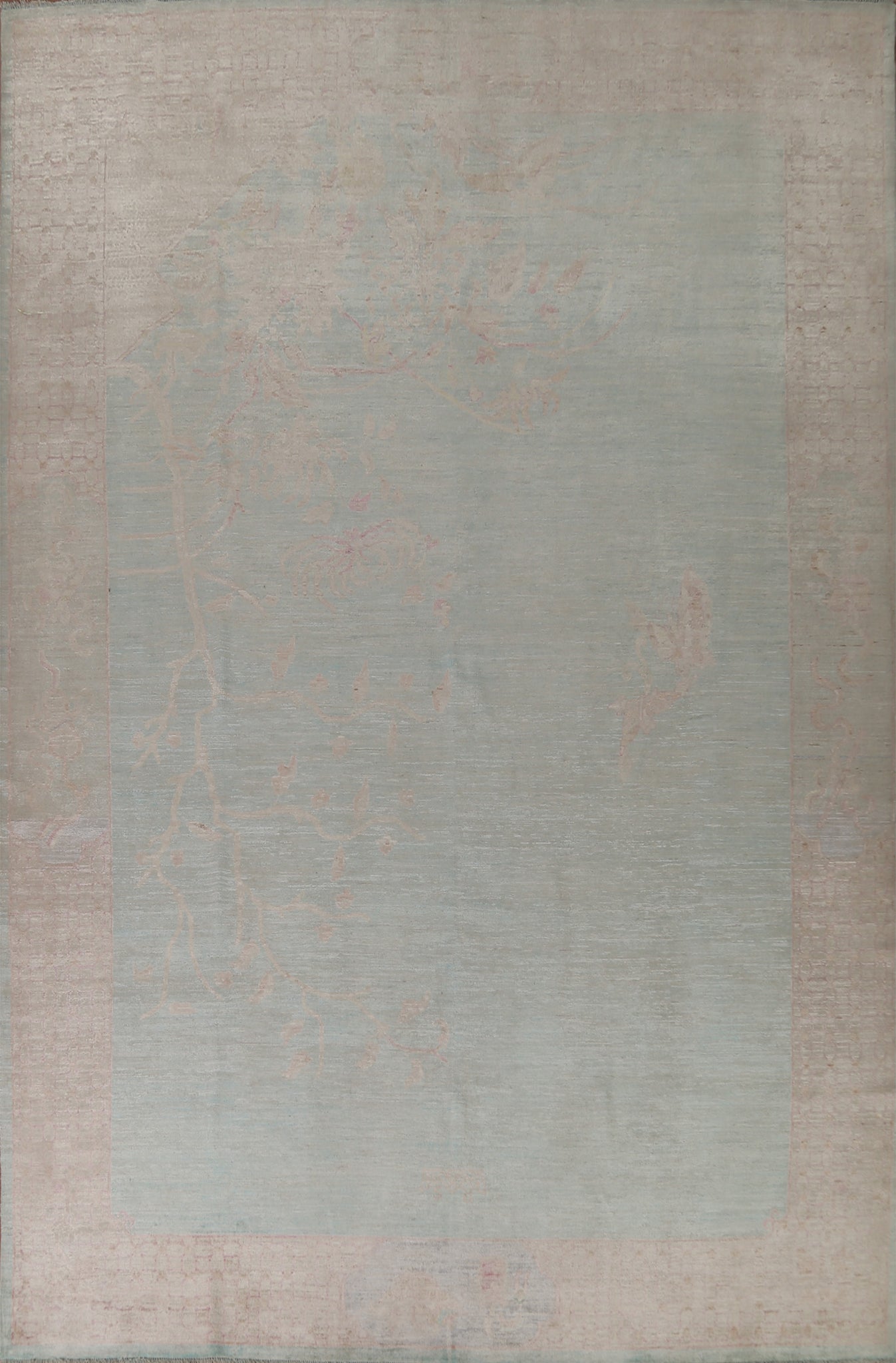 Vegetable Dye Oushak Turkish Area Rug 10x14