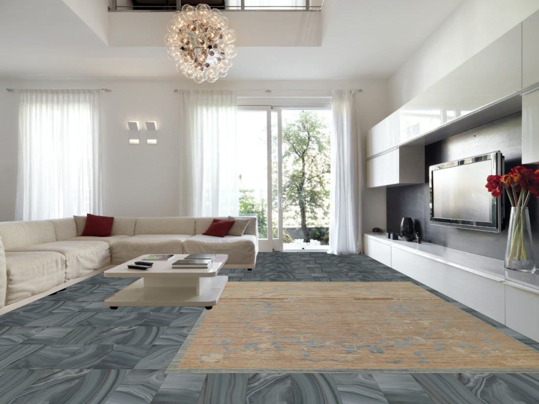 Vegetable Dye Oushak Turkish Area Rug 10x14