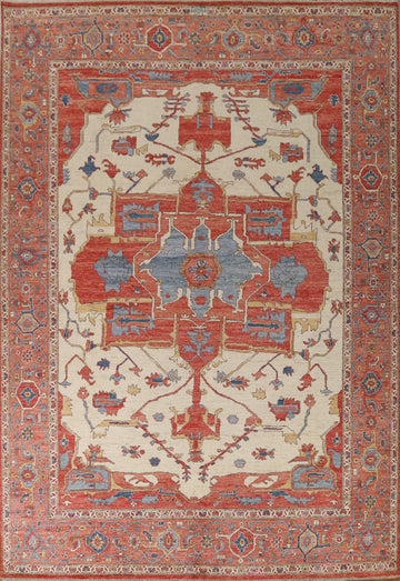 Vegetable Dye Heriz Serapi Oriental Area Rug 9x12