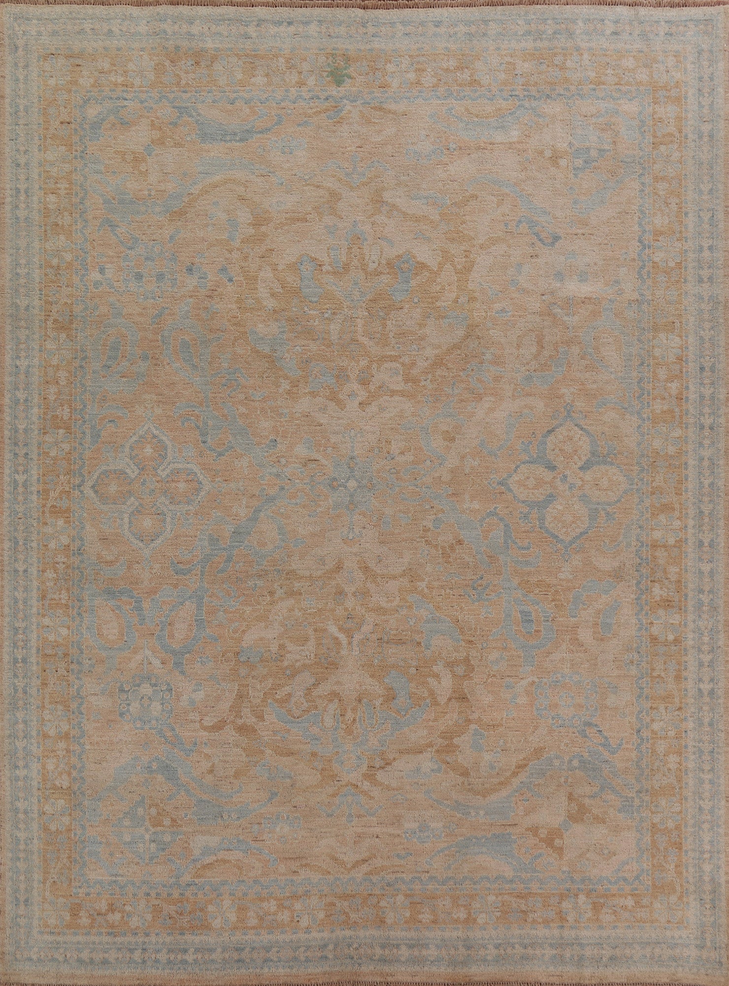 Vegetable Dye Muted Oushak Oriental Area Rug 8x10