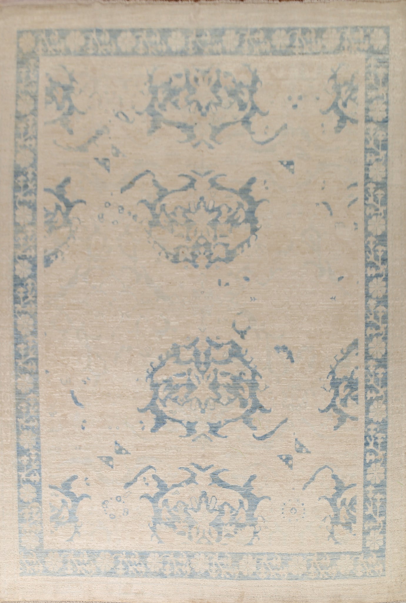 Vegetable Dye Oushak Oriental Area Rug 9x12