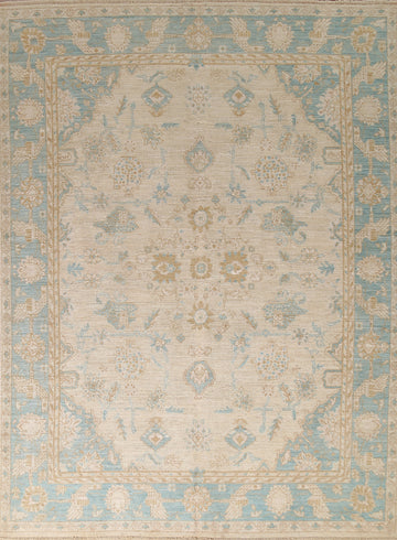 Vegetable Dye Muted Oushak Turkish Area Rug 8x10