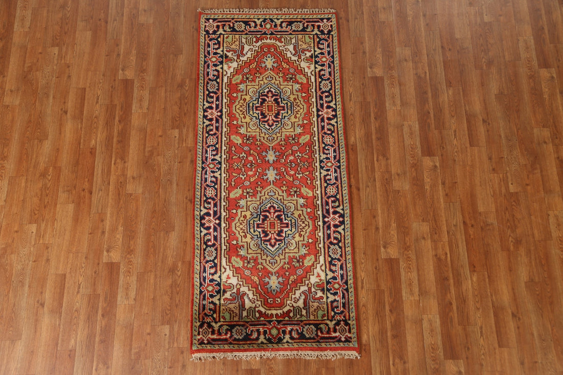 Handmade Heriz Serapi Oriental Rug 3x6