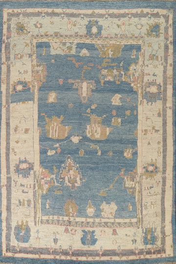 Handmade Wool Oushak Turkish Area Rug 8x11