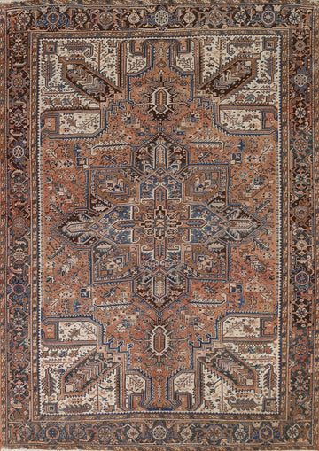 Geometric Heriz Persian Area Rug 10x12