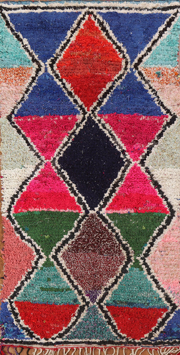 Geometric Moroccan Area Rug 5x9