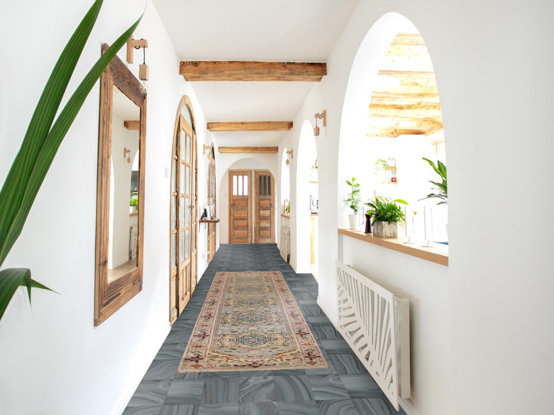 Wool Heriz Serapi Oriental Runner Rug 3x12