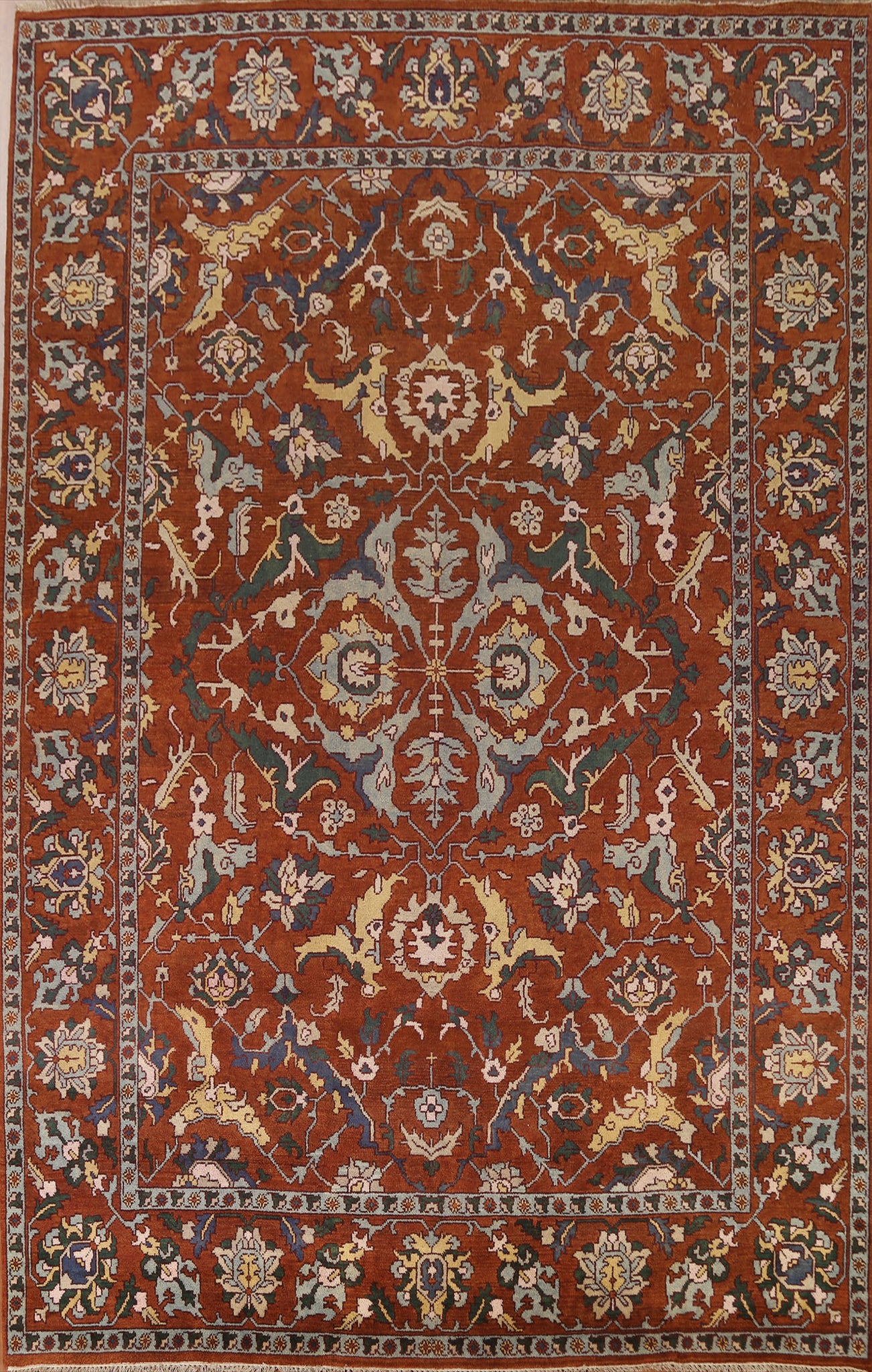 Handmade Heriz Serapi Large Rug 10x14