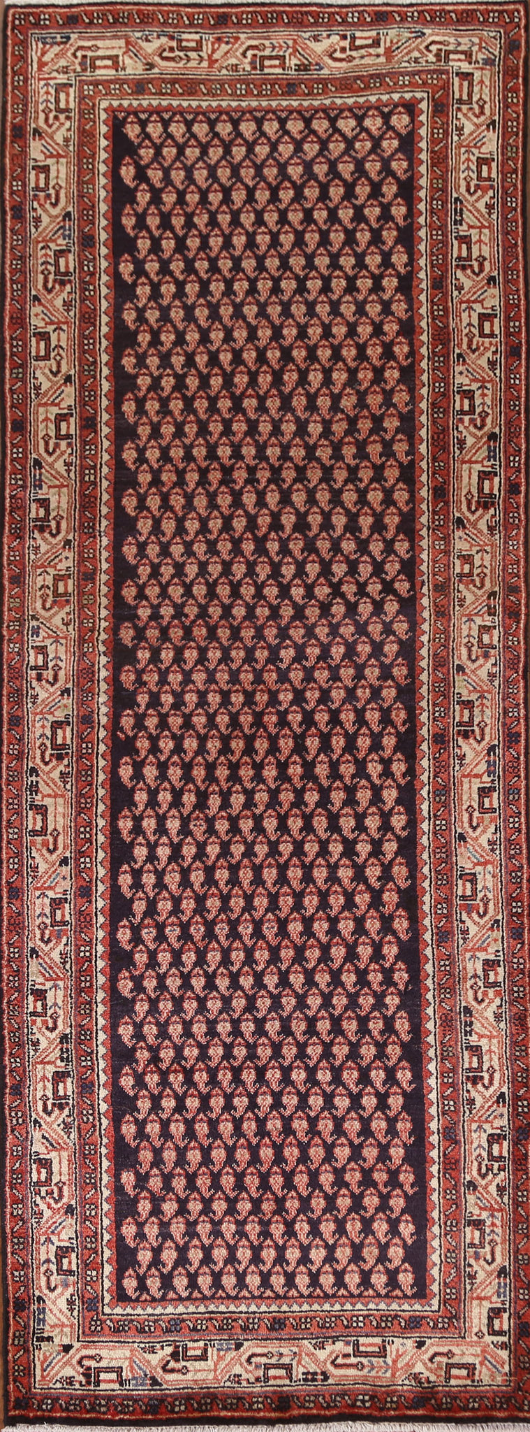 Vintage Mahal Persian Runner Rug 3x10