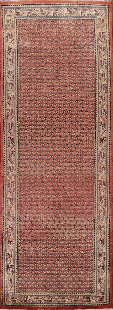 Red Botemir Persian Runner Rug 4x10